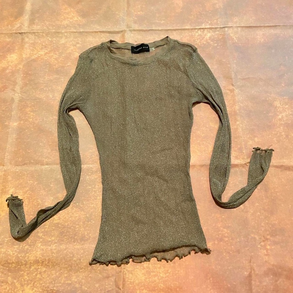 Mustard Seed Glitter Top
